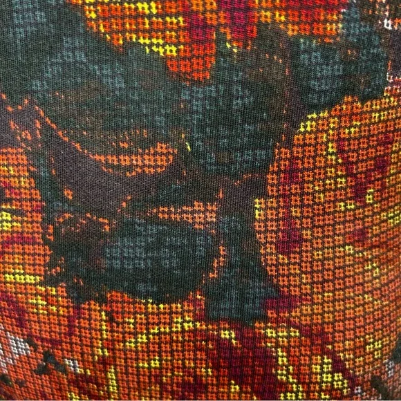 NWT LuLaRoe Julia Orange Floral Body-Con Dress Size XXS - Picture 15 of 15